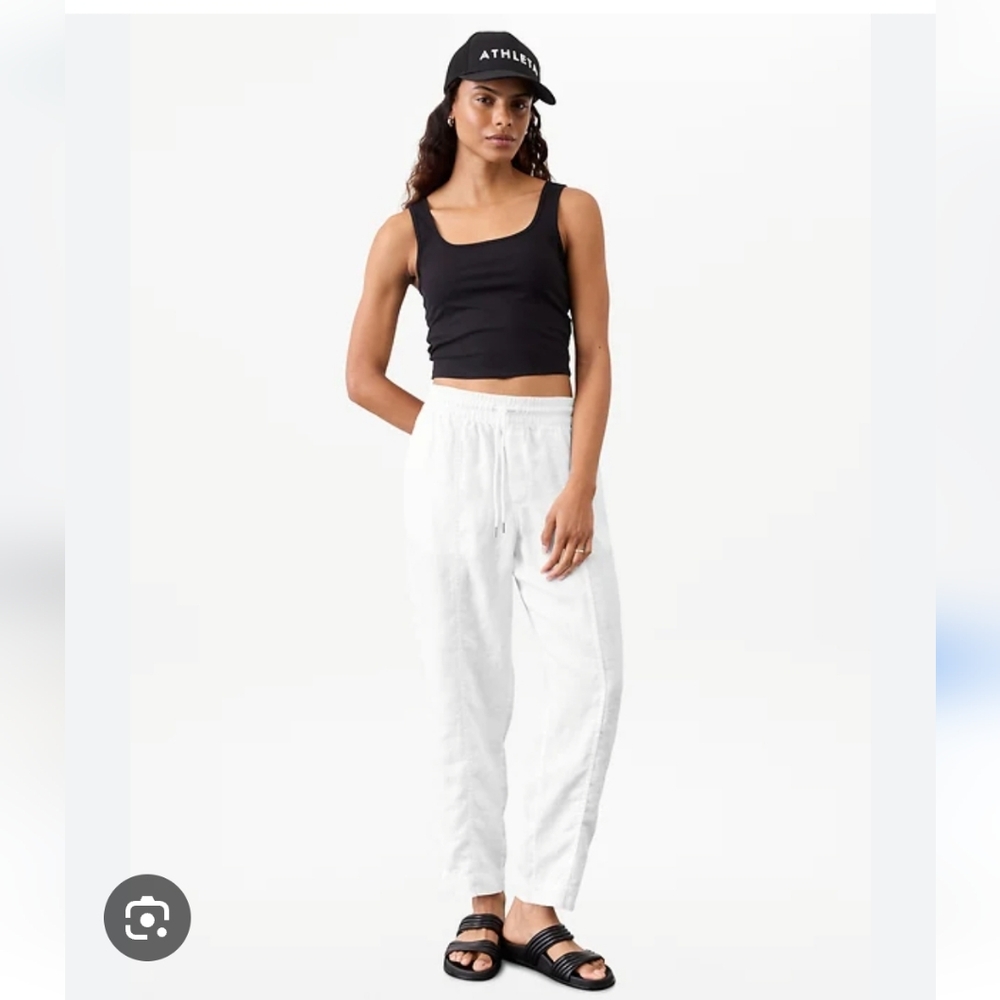 Athleta Retreat Linen Ankle Pants XS
